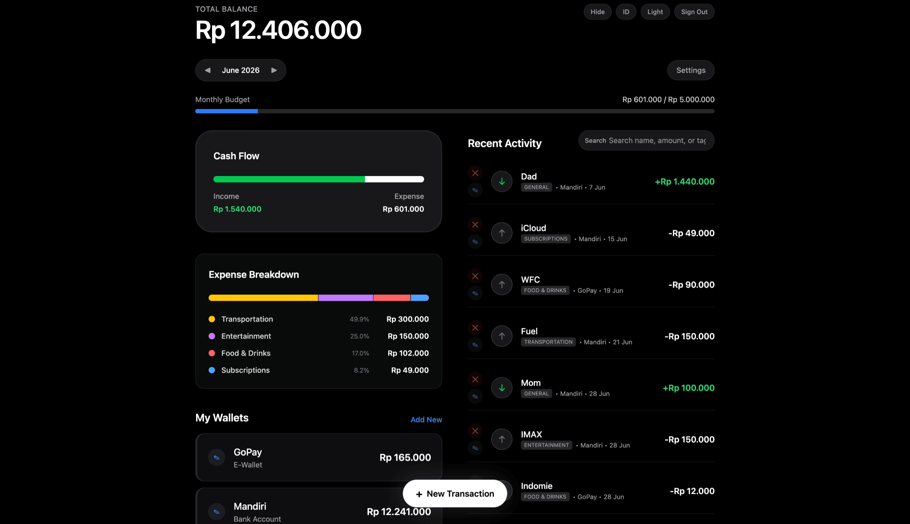 CAPITAL MANAGER (Expense Tracker)